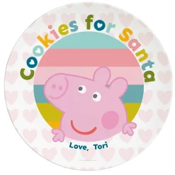 Peppa Pig and Friends Cookies for Santa Personalized Tableware