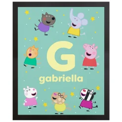 Peppa Pig and Friends Initial and Name Canvas