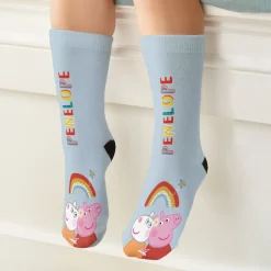 Peppa Pig Blue Rainbow Socks