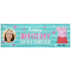 Peppa Pig Fun Photo Birthday Banner