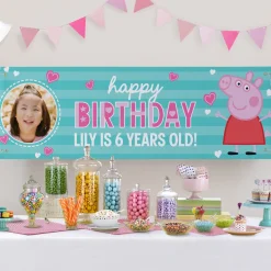 Peppa Pig Fun Photo Birthday Banner