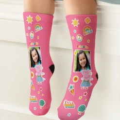 Peppa Pig Fun Photo Socks