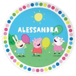Peppa Pig Group Balloons Personalized Tableware