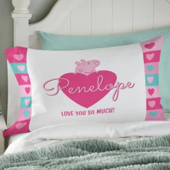 Peppa Pig Heart Pillowcase