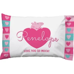 Peppa Pig Heart Pillowcase