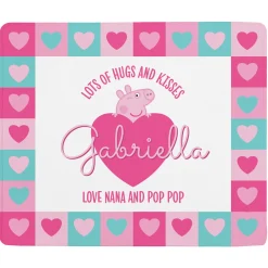 Peppa Pig Heart Plush Blanket