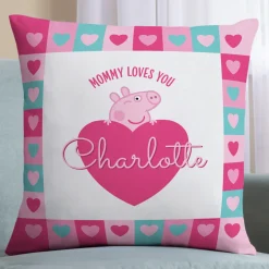 Peppa Pig Heart Throw Pillow