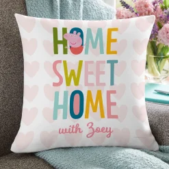 Peppa Pig Home Sweet Home Throw Pillow