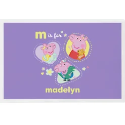 Peppa Pig Initial and Name Tableware