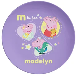 Peppa Pig Initial and Name Tableware