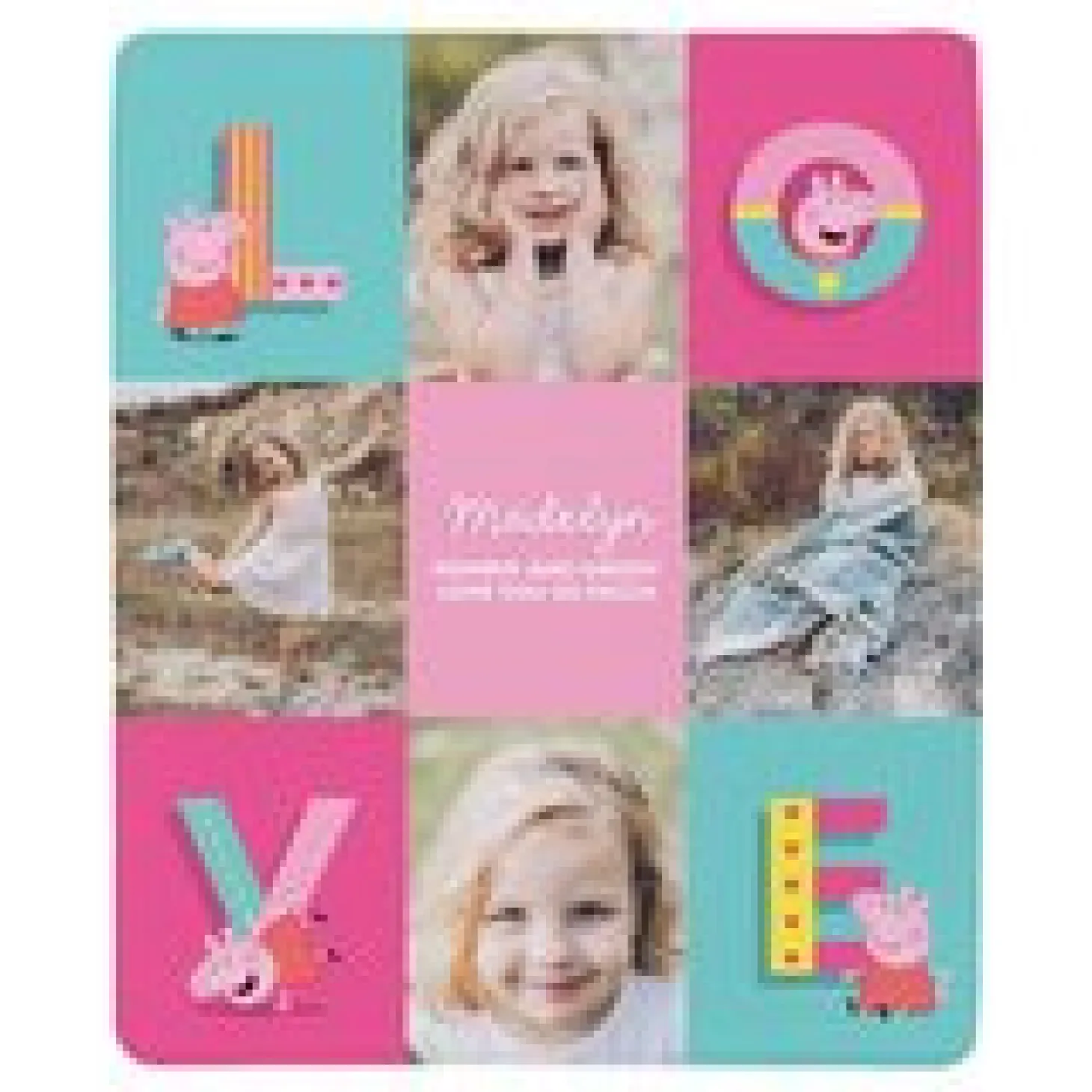 Peppa Pig LOVE Photo Plush Blanket