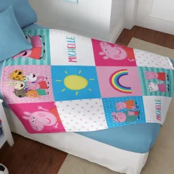Peppa Pig Multi Squares Plush Blanket
