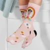 Peppa Pig Pink Rainbow Photo Socks