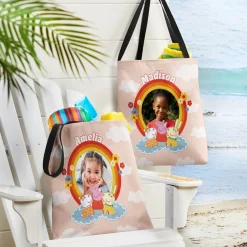 Peppa Pig Pink Rainbow Photo Tote Bag