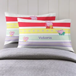Peppa Pig Playful Stripes Pillowcase