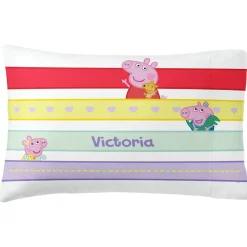 Peppa Pig Playful Stripes Pillowcase