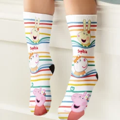 Peppa Pig Rainbow Stripes Socks
