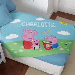 Peppa Pig Sunny Day Out Plush Blanket