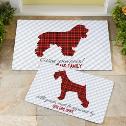 Perfectly Plaid Pet Doormat