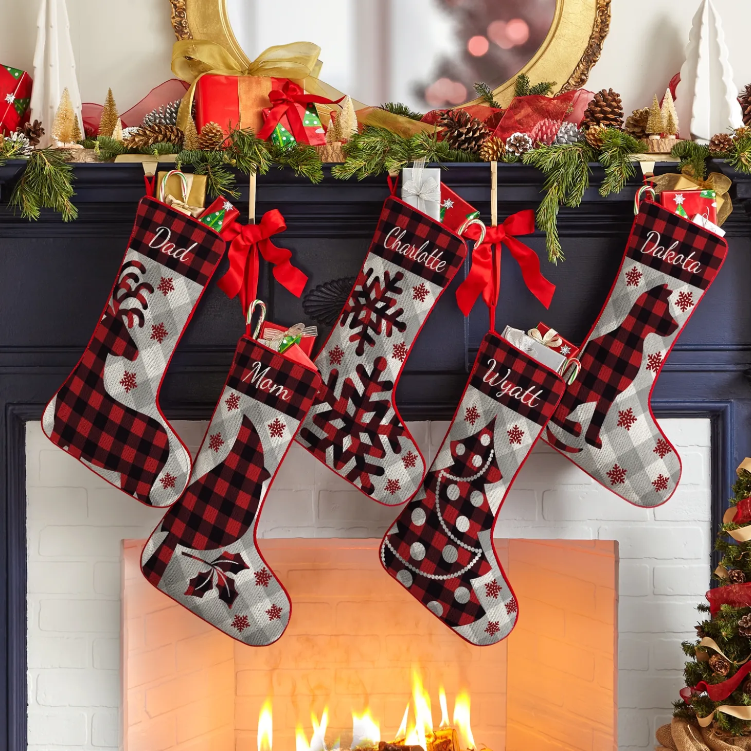 Perfectly Plaid Rustic Stocking