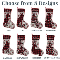 Perfectly Plaid Rustic Stocking