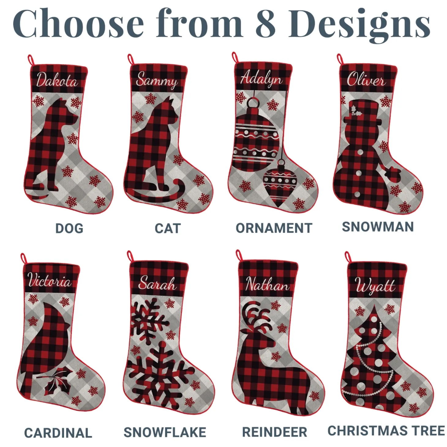 Perfectly Plaid Rustic Stocking