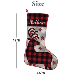 Perfectly Plaid Rustic Stocking