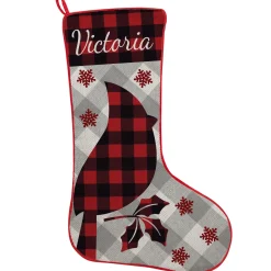 Perfectly Plaid Rustic Stocking