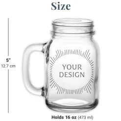 Perfect Pair Mason Drinking Jar - Set Of 2