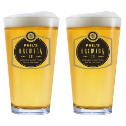 Personalized Barley Beer Glassware