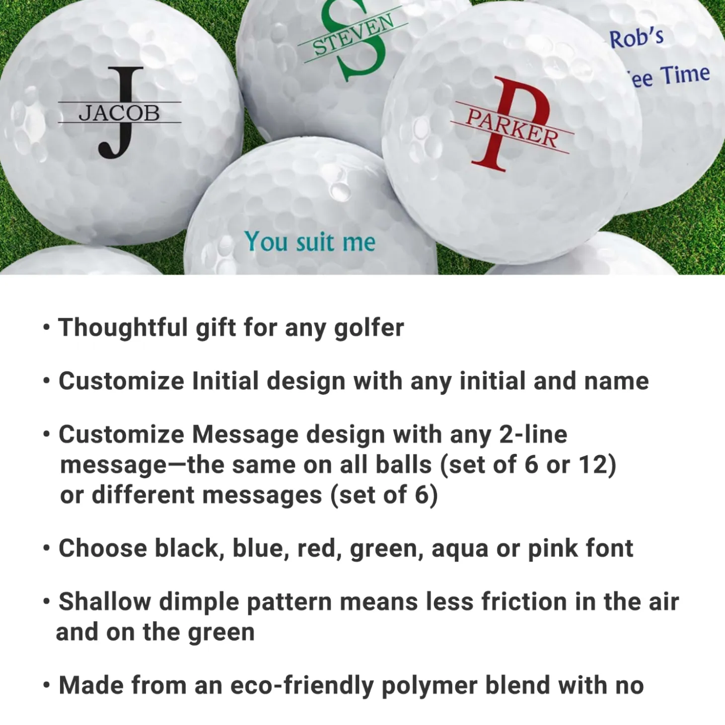 Personalized Golf Ball Sets