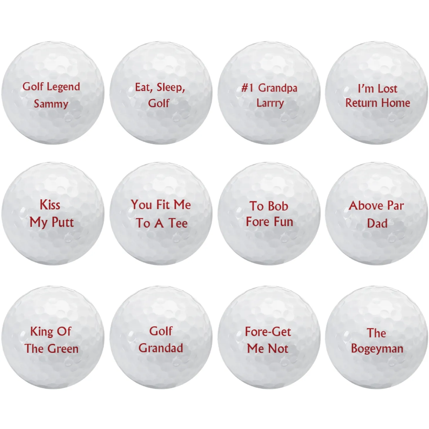 Personalized Golf Ball Sets