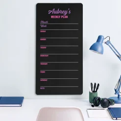 Personalized Weekly Plan Chalkboard