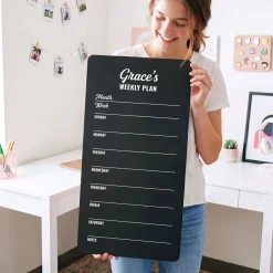 Personalized Weekly Plan Chalkboard
