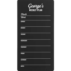 Personalized Weekly Plan Chalkboard
