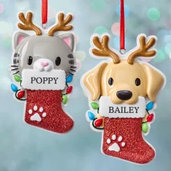 Pet in Stocking Ornament