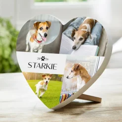 Pet Love Photo Wood Heart