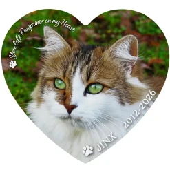 Pet Memorial Photo Wood Heart