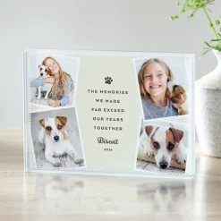 Pet Memories Photo Memorial Glass Block