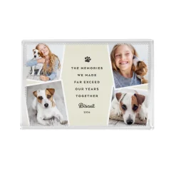 Pet Memories Photo Memorial Glass Block
