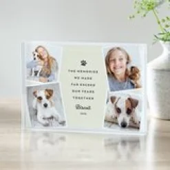 Pet Memories Photo Memorial Glass Block