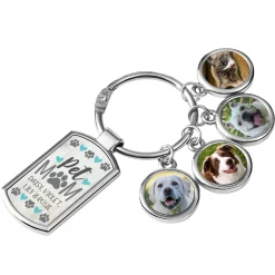 Pet Mom Photo Keychain