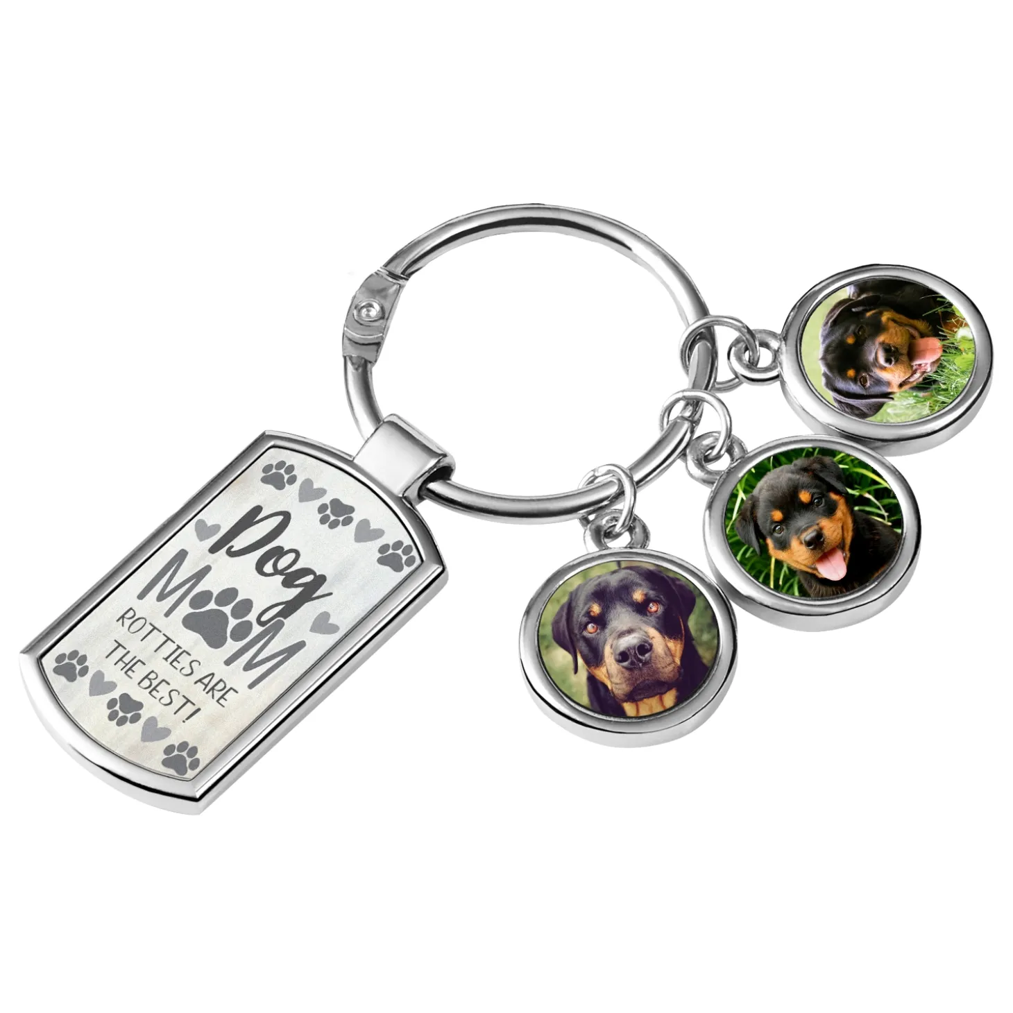 Pet Mom Photo Keychain