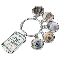 Pet Mom Photo Keychain