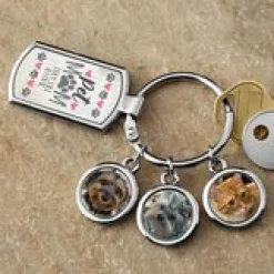 Pet Mom Photo Keychain