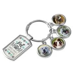 Pet Mom Photo Keychain