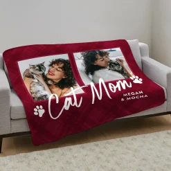 Pet Parent Photo Plush Blanket