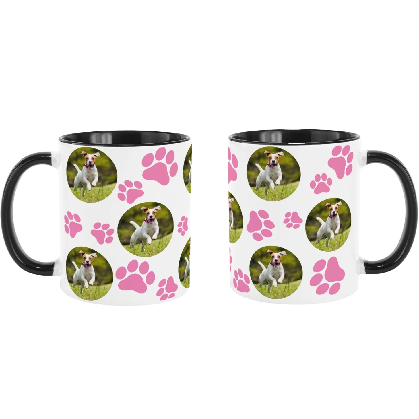 Pet Paw Print Photo Mug