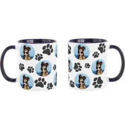 Pet Paw Print Photo Mug
