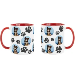 Pet Paw Print Photo Mug